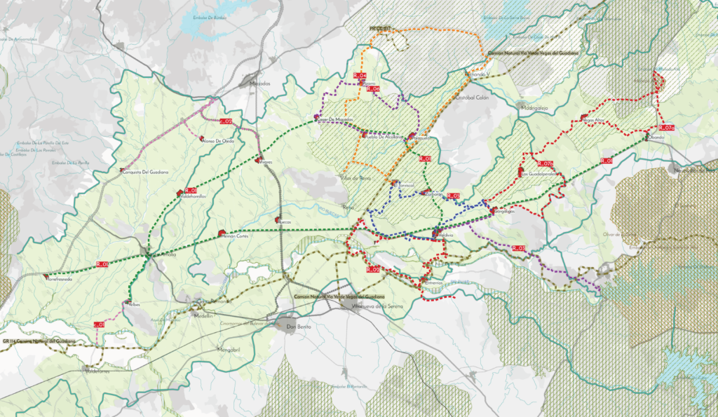 plano de aprovechamiento de recursos naturales en la zona de vegas altas del guadiana y sus pueblos de colonizacion