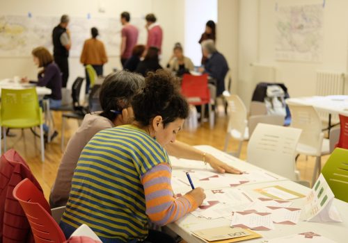 Taller participativo en Vitoria-Gazteiz durante la revisión del plan territorial parcial de Álava Central